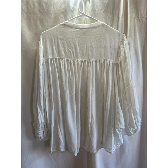 Embroidered Blouse Women’s Medium Western Boho Peasant Top - Picture 5 of 5